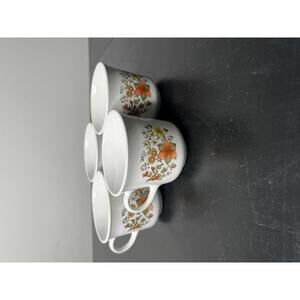 Vintage Corelle Indian Summer Mugs Tea Cups Set of 4